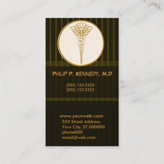 Medicijnen voor geneeskunde afsprakenkaartje (Voorkant)