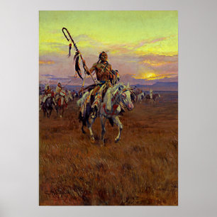 Medicijnman (1916) door Charles Marion Russell Poster