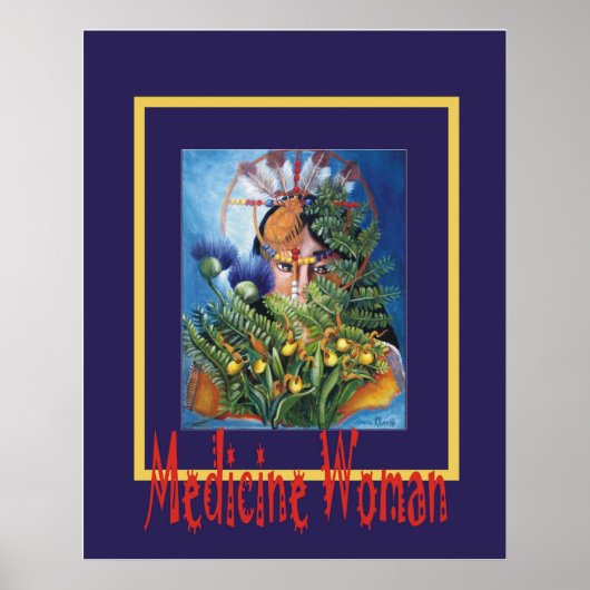 medicijnvrouw poster (Voorkant)