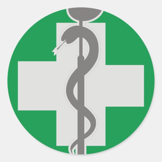 MEDICINA RONDE STICKER (Voorkant)
