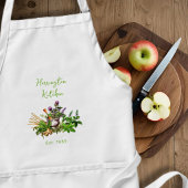 Medicinal Herbs Year Established Kitchen Apron Standaard Schort