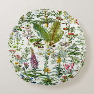 Medicinal Planten Accent Pillow Rond Kussen