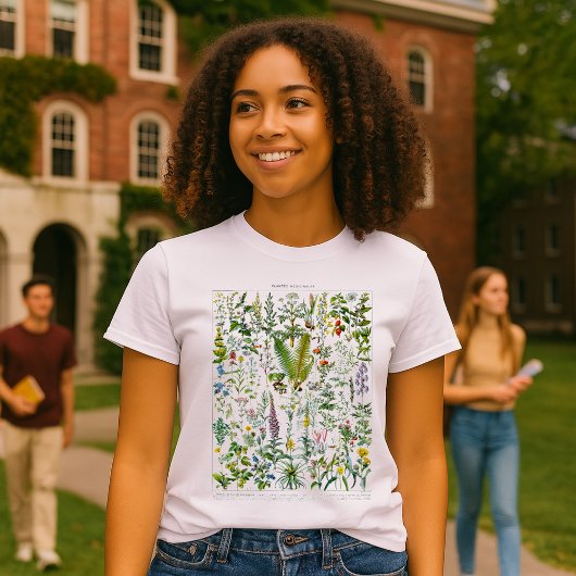 Medicinal Plants & Flowers by Adolphe Millot T-shirt