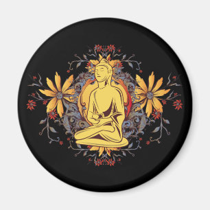 Medicine Boeddha in Meditation Magneet