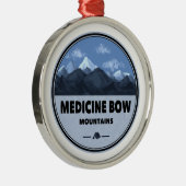 Medicine Bow Mountains Colorado Wyoming Camping Metalen Ornament (Rechts)