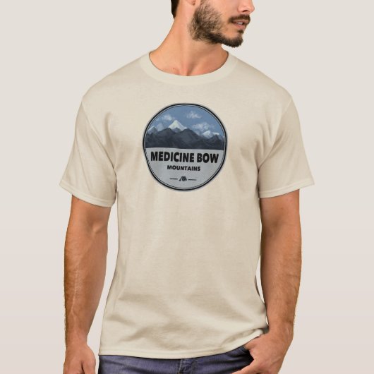 Medicine Bow Mountains Colorado Wyoming Camping T-shirt (Voorkant)