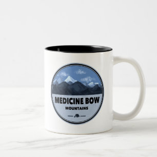 Medicine Bow Mountains Colorado Wyoming Camping Tweekleurige Koffiemok