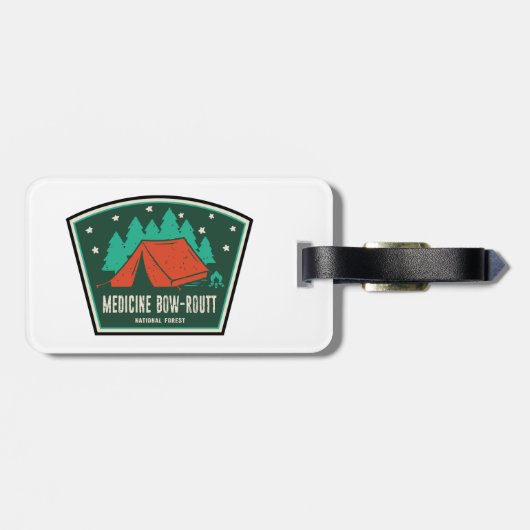 Medicine Bow-Routt National Forest Camping Bagagelabel (Achterkant horizontaal)