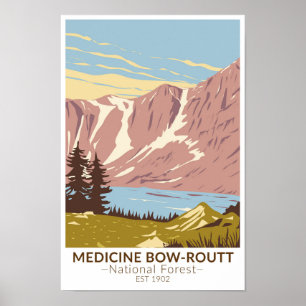 Medicine Bow - Routt National Forest   Poster