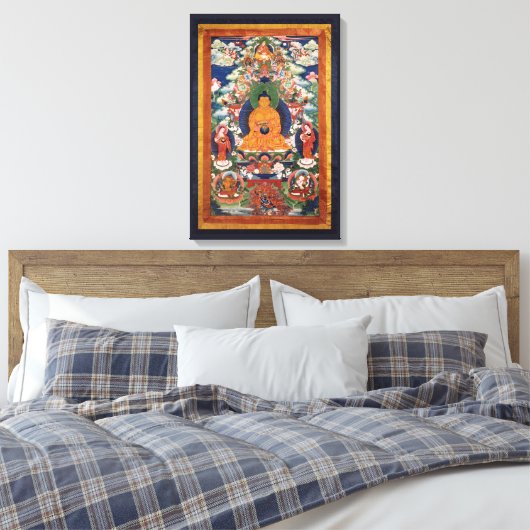 Medicine Buddha Canvas Afdruk (Insitu (Slaapkamer))
