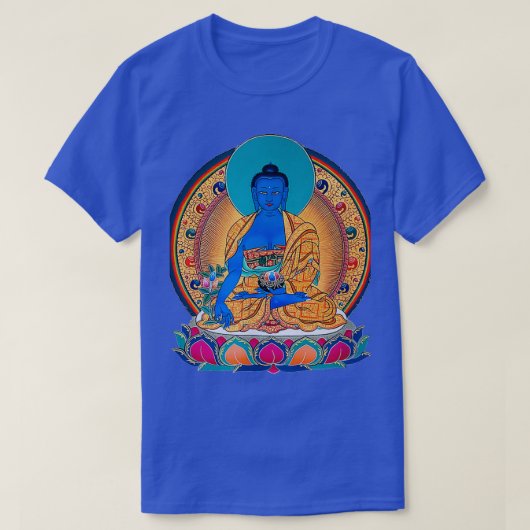 Medicine Buddha Healing Mantra Tibetan Buddhist T-shirt (Design voorkant)