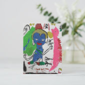 Medicine Buddha met dragon Briefkaart (Staand voorkant)