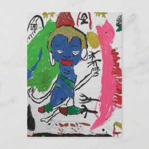 Medicine Buddha met dragon Briefkaart