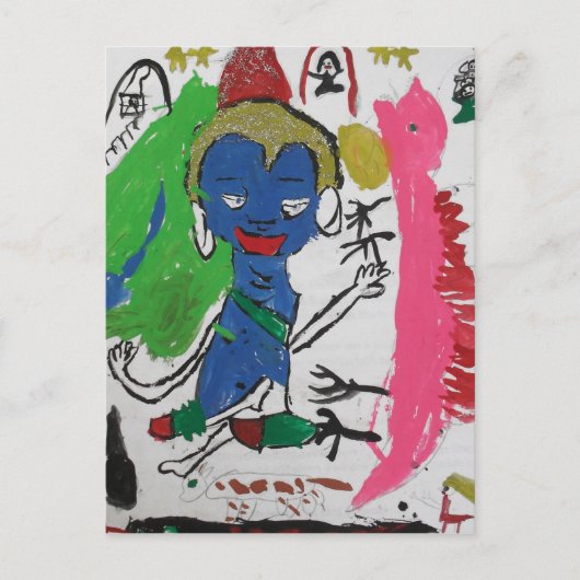 Medicine Buddha met dragon Briefkaart (Voorkant)