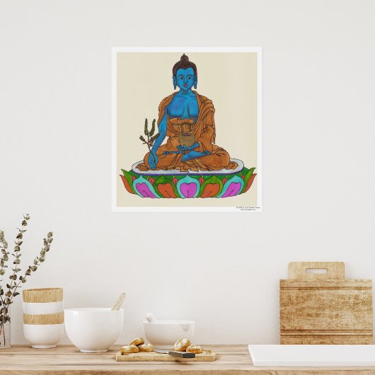 Medicine Buddha Poster (Keuken)