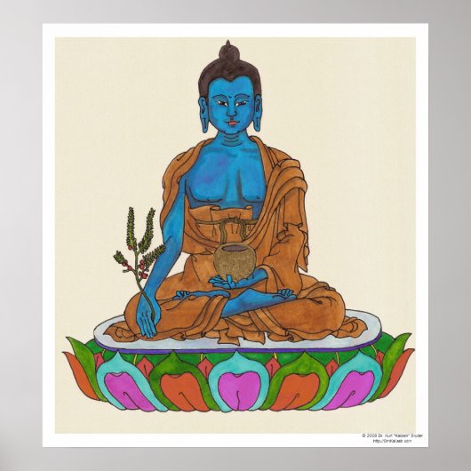 Medicine Buddha Poster (Voorkant)