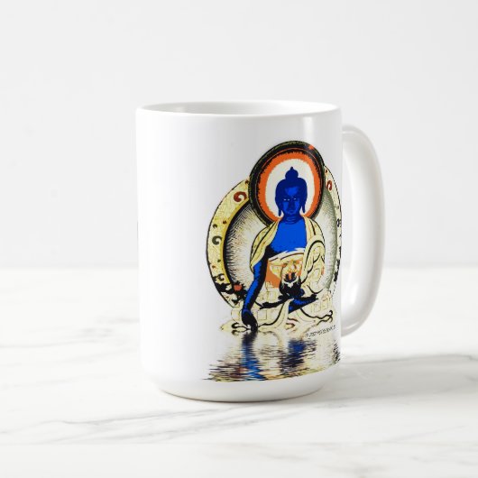 Medicine Buddha Tea Coffee Mok (Voorkant rechts)