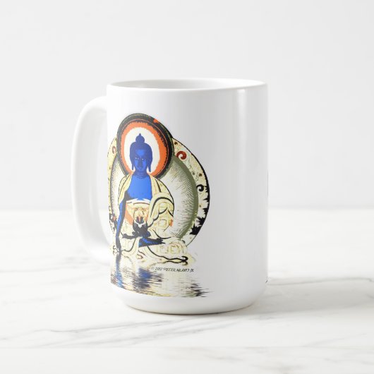 Medicine Buddha Tea Coffee Mok (Voorkant links)