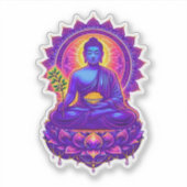 Medicine Buddha Tibetan Buddhist Healing Deity Sticker (Voorkant)