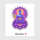 Medicine Buddha Tibetan Buddhist Healing Deity Sticker (Vel)