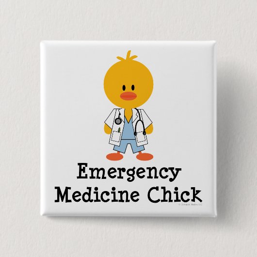 Medicine Chick Button voor noodgevallen (Voorkant)