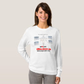 Medicine = elektrocardiografie - studenten t-shirt (Voorkant volledig)