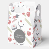 Medicine Graduation Party Nurse Practioner Pattern Bedankdoosjes (Geopend)