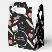 Medicine Graduation Party Nurse Practioner Pattern Bedankdoosjes (Geopend)