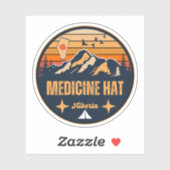Medicine Hat, Alberta Sticker (Vel)