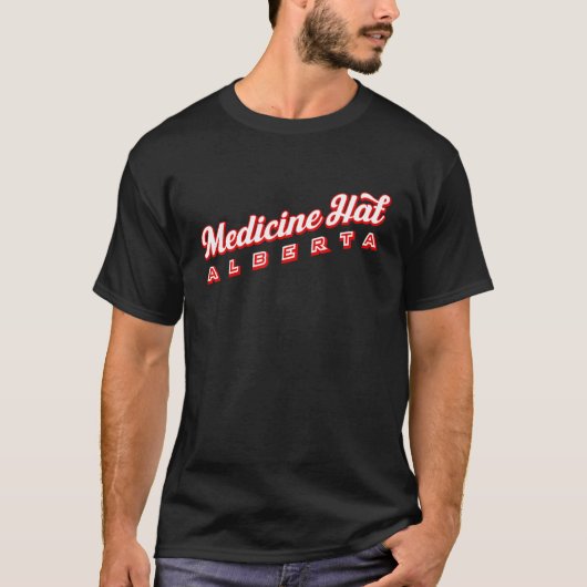 Medicine Hat Alberta T-shirt (Voorkant)