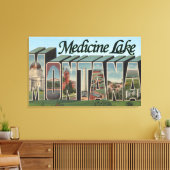 Medicine Lake, Montana Canvas Afdruk (Insitu (Woonkamer))