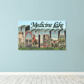 Medicine Lake, Montana Canvas Afdruk (Insitu (Houten vloer))