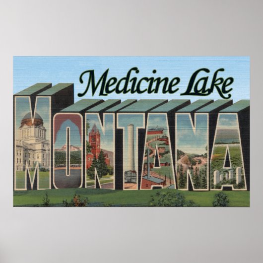Medicine Lake, Montana Poster (Voorkant)