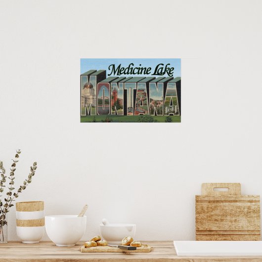 Medicine Lake, Montana Poster (Keuken)