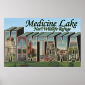 Medicine Lake Nat'l Refuge, Montana Poster (Voorkant)