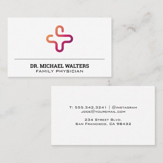 Medicine Logo Visitekaartje (Voorkant / Achterkant)