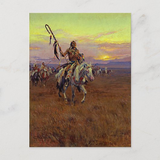 Medicine Man (1916) van Charles Marion Russell Briefkaart (Voorkant)