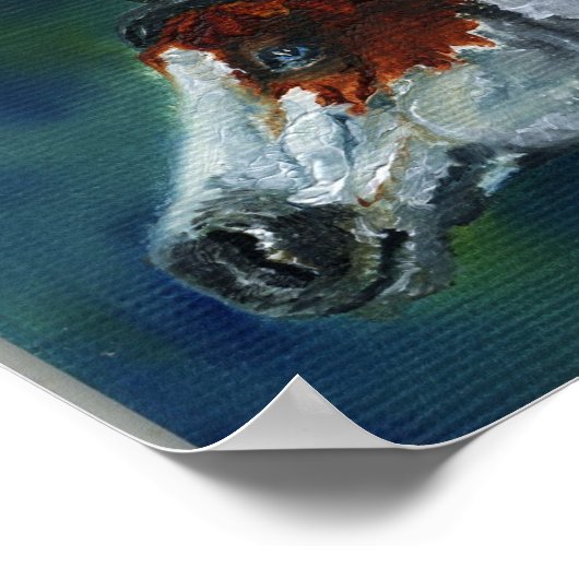 Medicine Pet Pinto Horse Poster (Hoek)