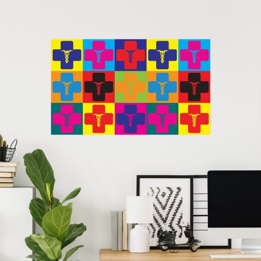 Medicine Pop Art Poster (Thuiskantoor)