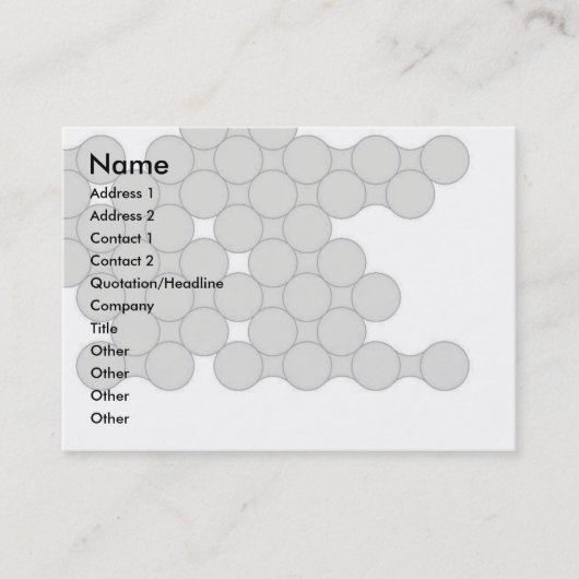 Medicine Profile Card Visitekaartje (Voorkant)