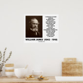 Medicine Psychology Philosophy William James Quote Poster (Keuken)