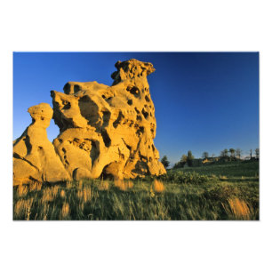 Medicine Rocks State Park bij Ekalaka Montana Foto Afdruk