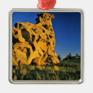 Medicine Rocks State Park bij Ekalaka Montana Metalen Ornament