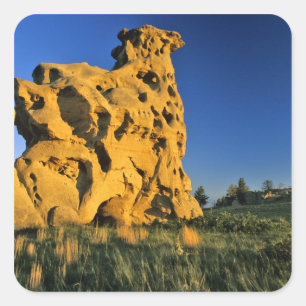 Medicine Rocks State Park bij Ekalaka Montana Vierkante Sticker