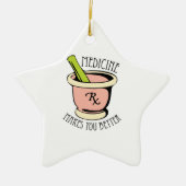 Medicine Rx Keramisch Ornament (Voorkant)