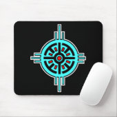 Medicine Wheel-Black Muismat (Met muis)