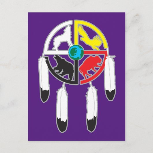 Medicine Wheel Briefkaart (Voorkant)