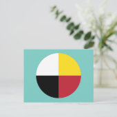 Medicine Wheel Briefkaart (Staand voorkant)