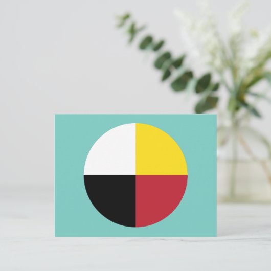 Medicine Wheel Briefkaart (Staand voorkant)