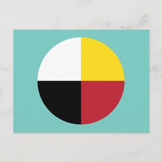 Medicine Wheel Briefkaart (Voorkant)